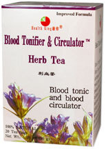 Blood Tonifier &amp; Circulator Tea, 20 tea bags (Health King)