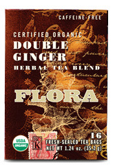 Double Ginger Tea Blend - Organic, 16 tea bags (Flora)