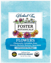 Flowers Tea Blend, 12 pyramid tea bags (Foster Botanicals)