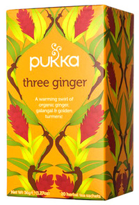 Pukka Three Ginger Tea, 20 herbal tea sachets