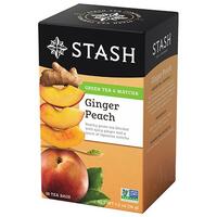 Ginger Peach Green Tea, 18 tea bags (Stash)