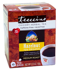 Chicory Herbal Tea- Hazelnut 10 tea bags  (Teeccino)