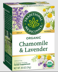 Chamomile &amp; Lavender Tea - Organic  16 tea bags (Traditional Medicinals)
