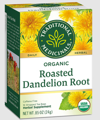 Roasted Dandelion Root Tea - Organic, 16 tea bags (Traditional Medicinals)