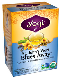 St. John's Wort Blues Away Tea - Organic 16 tea bags (Yogi Tea)
