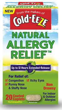 Cold-EEZE&reg; Natural Allergy Relief, 20 caplets