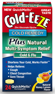 Cold-EEZE&reg; Plus Multi-Symptom Cold &amp; Flu Relief, 24 quickmelts