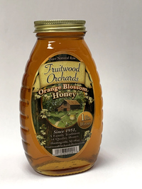 Orange Blossom Honey, 1 Lb/16 oz (Fruitwood Orchards)