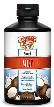 MCT Swirl - Coconut, 16 oz / 454g (Barleans)