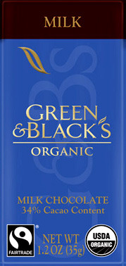 Green &amp; Black's Organic Milk Chocolate, 1.2 oz / 35g