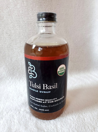 Tulsi Basil Simple Syrup, 8 fl oz / 240 mL (Barefoot Botanicals)     