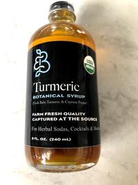 Turmeric Simple Syrup, 8 fl oz / 240 mL (Barefoot Botanicals)