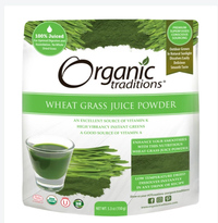 Wheat Grass Juice Powder, Organic 5.3 oz (Organic Traditions)