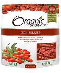 Goji Berries, Organic 8 oz (Organic Traditions)