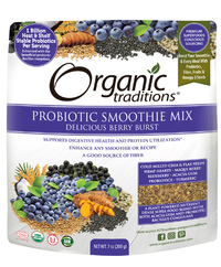 Probiotic Smoothie Mix - Berry Burst, 7 oz (Organic Traditions)
