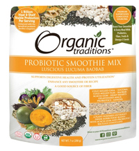 Probiotic Smoothie Mix - Lucuma Baobab, 7 oz (Organic Traditions)