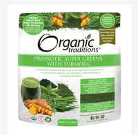 Probiotic Super Greens with Turmeric, Organic, 3.5 oz (Organic Traditions)