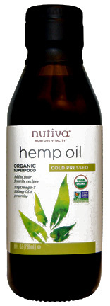 Organic Hemp Oil Cold Pressed 8 fl oz (Nutiva)