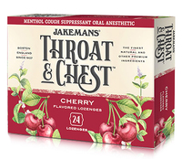 Jakeman's Throat &amp; Chest Lozenge - Cherry, 24 lozenges