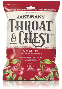 Jakeman's Throat &amp; Chest Lozenge - Cherry, 30 lozenges
