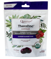 Thera Zinc&reg; Organic Elderberry Raspberry Lozenges, 18 lozenges (Quantum Health)