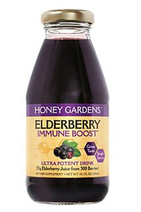 Elderberry Immune Boost Drink, 10.1 fl oz / 300 ml (Honey Gardens)