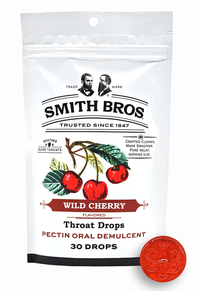 Smith Brothers Wild Cherry Throat Drops, 30 drops