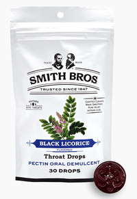 Smith Brothers Black Licorice Throat Drops, 30 drops
