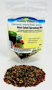 Organic Sprouting Seed - Bean Salad Mix, 4 oz (Handy Pantry)
