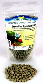 Organic Sprouting Seed - Green Pea, 8 oz (Handy Pantry)