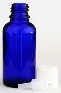 Glass Cobalt Blue Bottle, 30 ml 