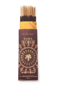 White Sage Sama Incense, 50 sticks (Maroma)   