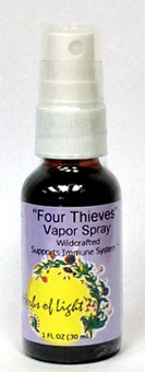 Four Thieves Vapor Spray, 1 fl oz /30ml (Herbs of Light)