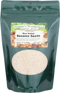Sesame Seeds, Raw Hulled, 10 oz  (Nature's Wonderland)