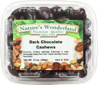 Dark Chocolate Cashews, 13 oz (Nature's Wonderland)