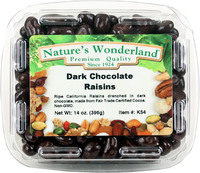 Dark Chocolate Raisins, 14 oz (Nature's Wonderland)