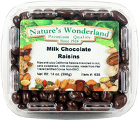 Milk Chocolate Raisins, 14 oz (Nature's Wonderland)