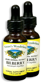 Bilberry Extract, 1 fl oz / 30 ml each (Nature's Wonderland)
