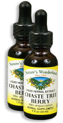 Chaste Tree Berry Liquid Extract, 1 fl oz / 30 ml each (Nature's Wonderland)