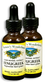 Fenugreek Extract, 1 fl oz / 30 ml each (Nature's Wonderland)