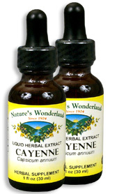 Cayenne Extract, 1 fl oz / 30 ml each (Nature's Wonderland)