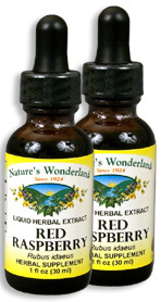 Red Raspberry Liquid Extract, 1 fl oz  / 30 ml each (Nature's Wonderland)