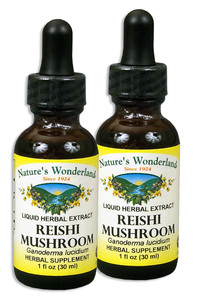 Reishi (Ganoderma) Mushroom Extract, 1 fl oz / 30ml each  (Nature's Wonderland)
