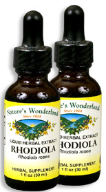 Rhodiola Liquid Extract, 1 fl oz  / 30 ml each (Nature's Wonderland)