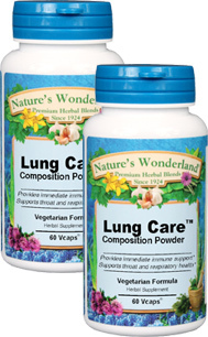 Lung Care&#153; Composition Blend - 525 mg, 60 Veg Capsules each (Nature's Wonderland)