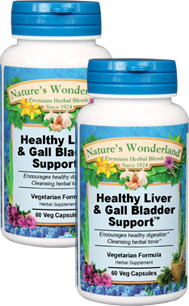 Healthy Liver &amp; Gall Bladder Support&#153; - 450 mg, 60 Veg Capsules each (Nature's Wonderland)