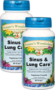 Sinus &amp; Lung Care&#153; - 525 mg, 60 Veg Capsules each (Nature's Wonderland)
