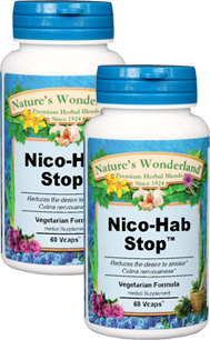 Nico-Hab Stop&#153; - 450 mg, 60 Veg Capsules each (Nature's Wonderland)