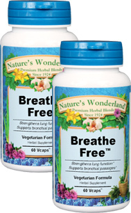 Breathe Free&#153; - 450 mg, 60 Veg Capsules each  (Nature's Wonderland)