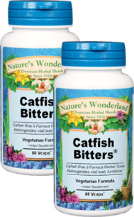 Catfish Bitters&#153; - 525 mg, 60 Veg Capsules each  (Nature's Wonderland)